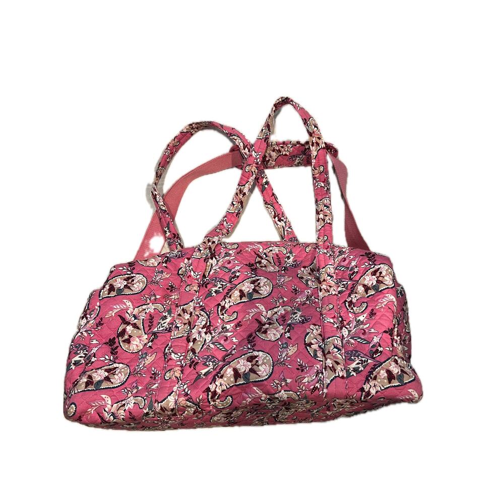 Pink Paisley Soft Shell Tote/ Duffel Bag 20"x10"x10"